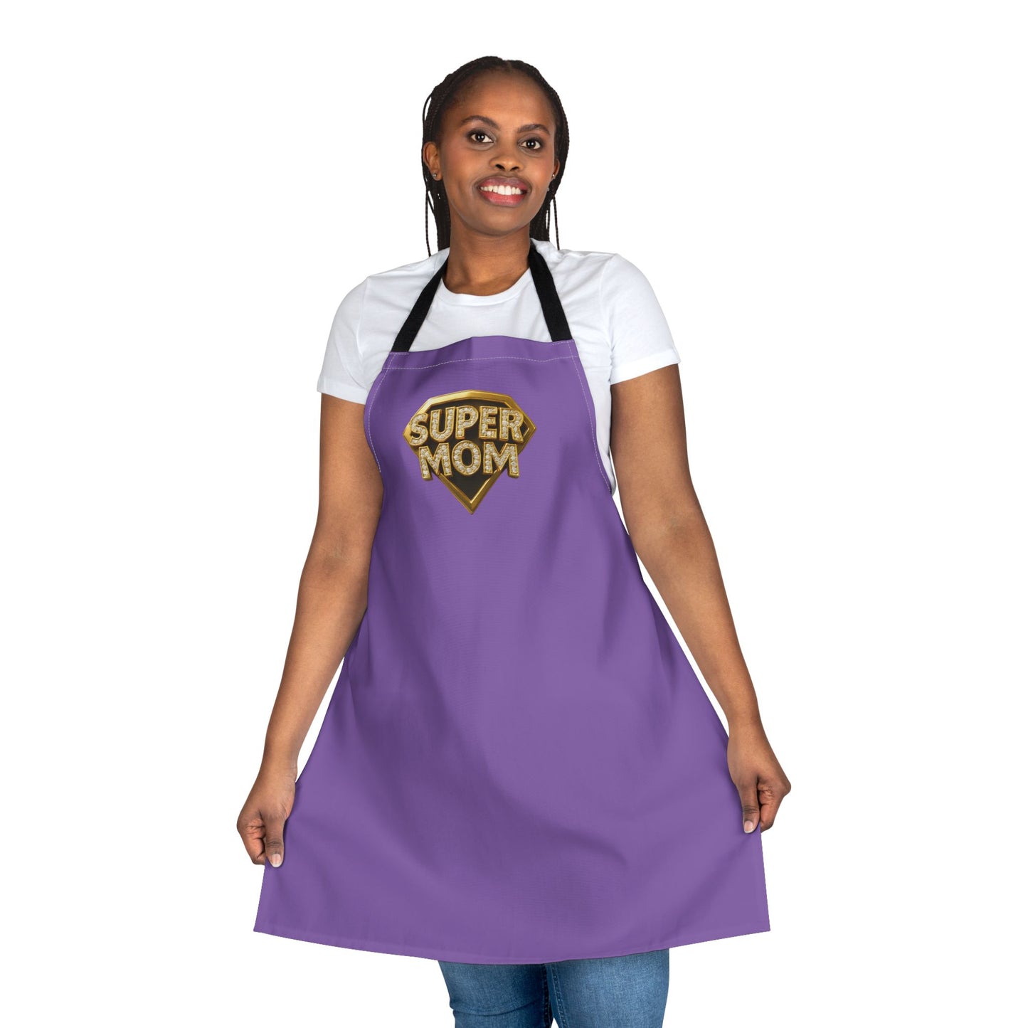 SUPER MOM - Apron, 5-Color Straps (AOP)