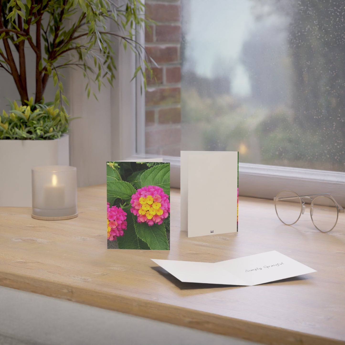 Vertical Spring Bloom Greeting Cards (1, 10, 30, and 50pcs)