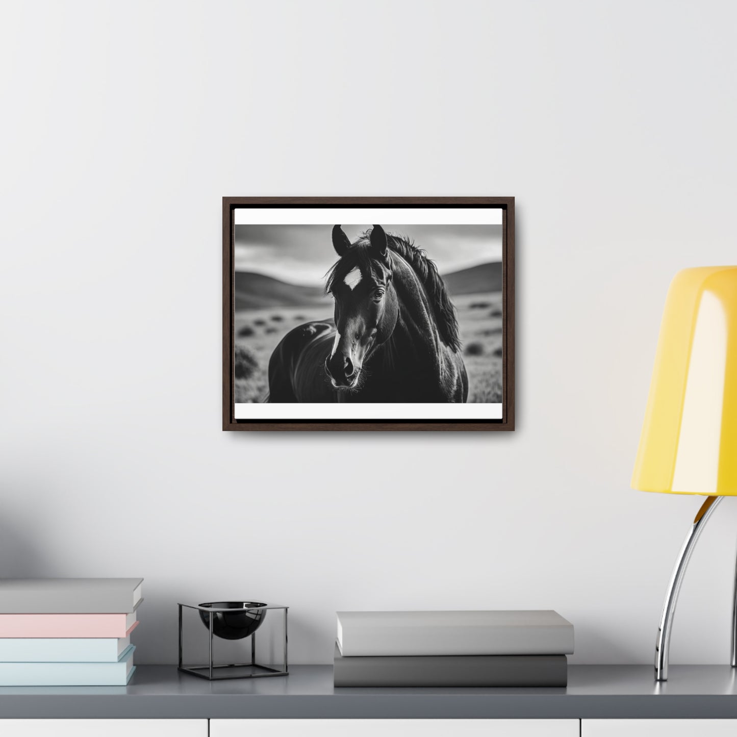 Black Stallion Gallery Canvas Wraps, Horizontal Frame