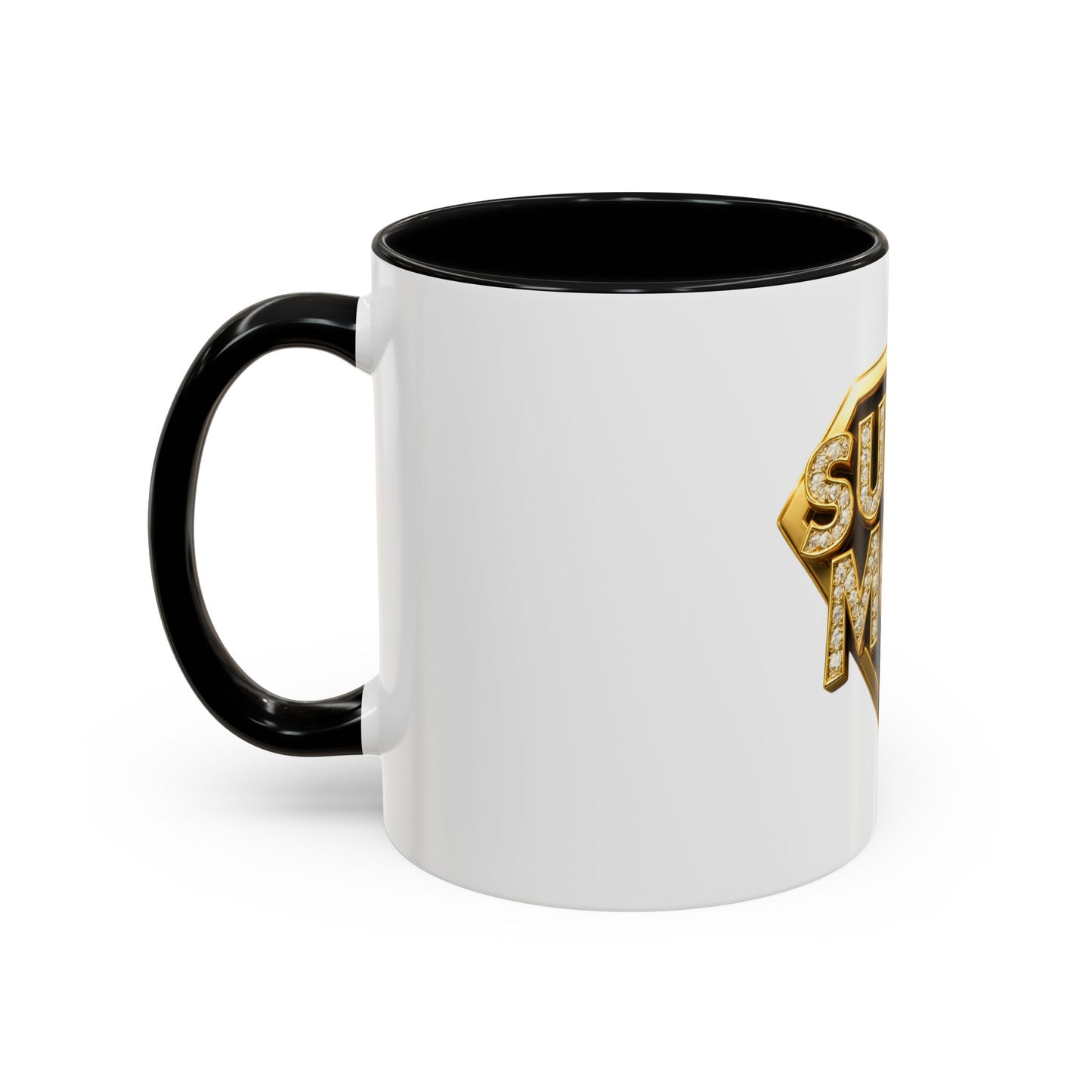 SUPER MOM - Accent Coffee Mug (11, 15oz)