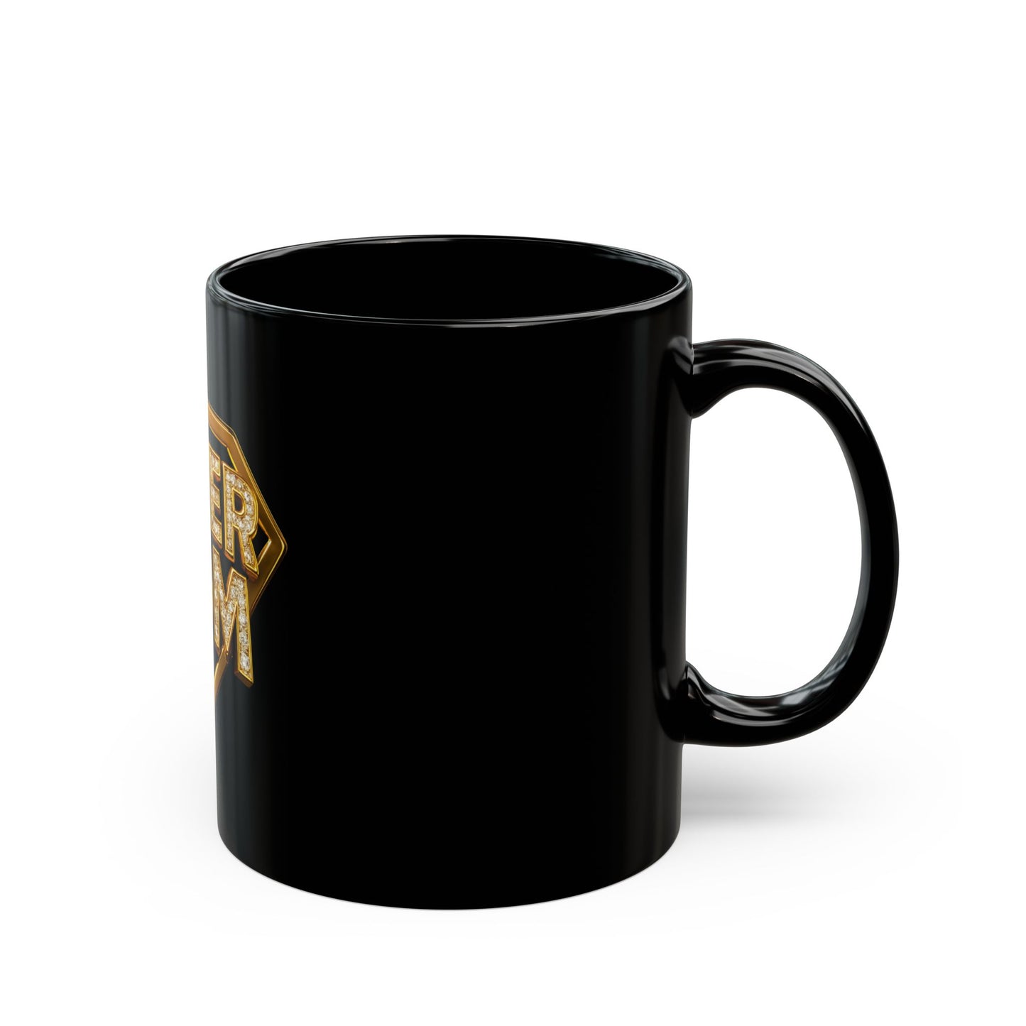 SUPER MOM - Black Mug (11oz, 15oz)