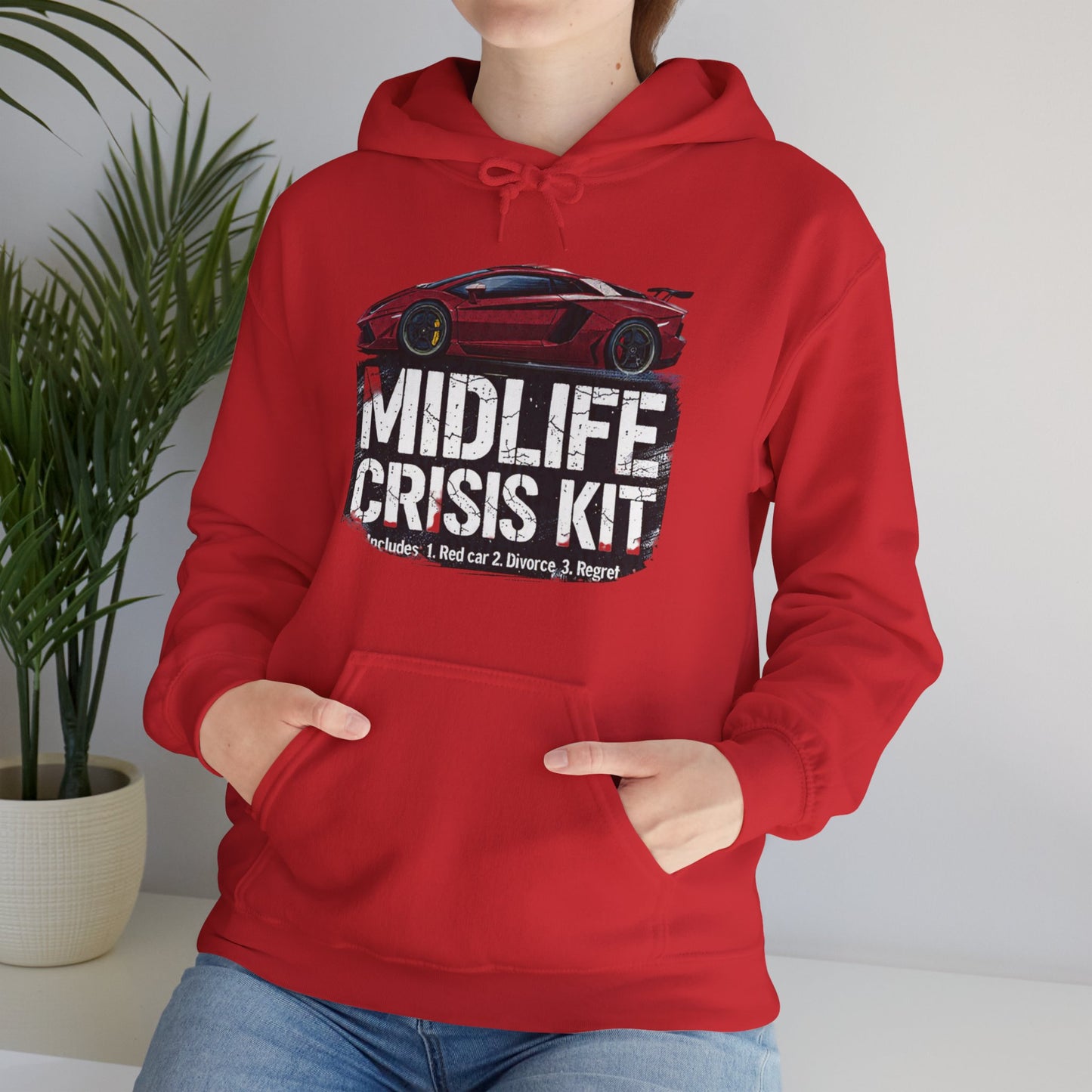 Midlife Crisis Kit Unisex Heavy Blend™ Hooded Sweatshirt