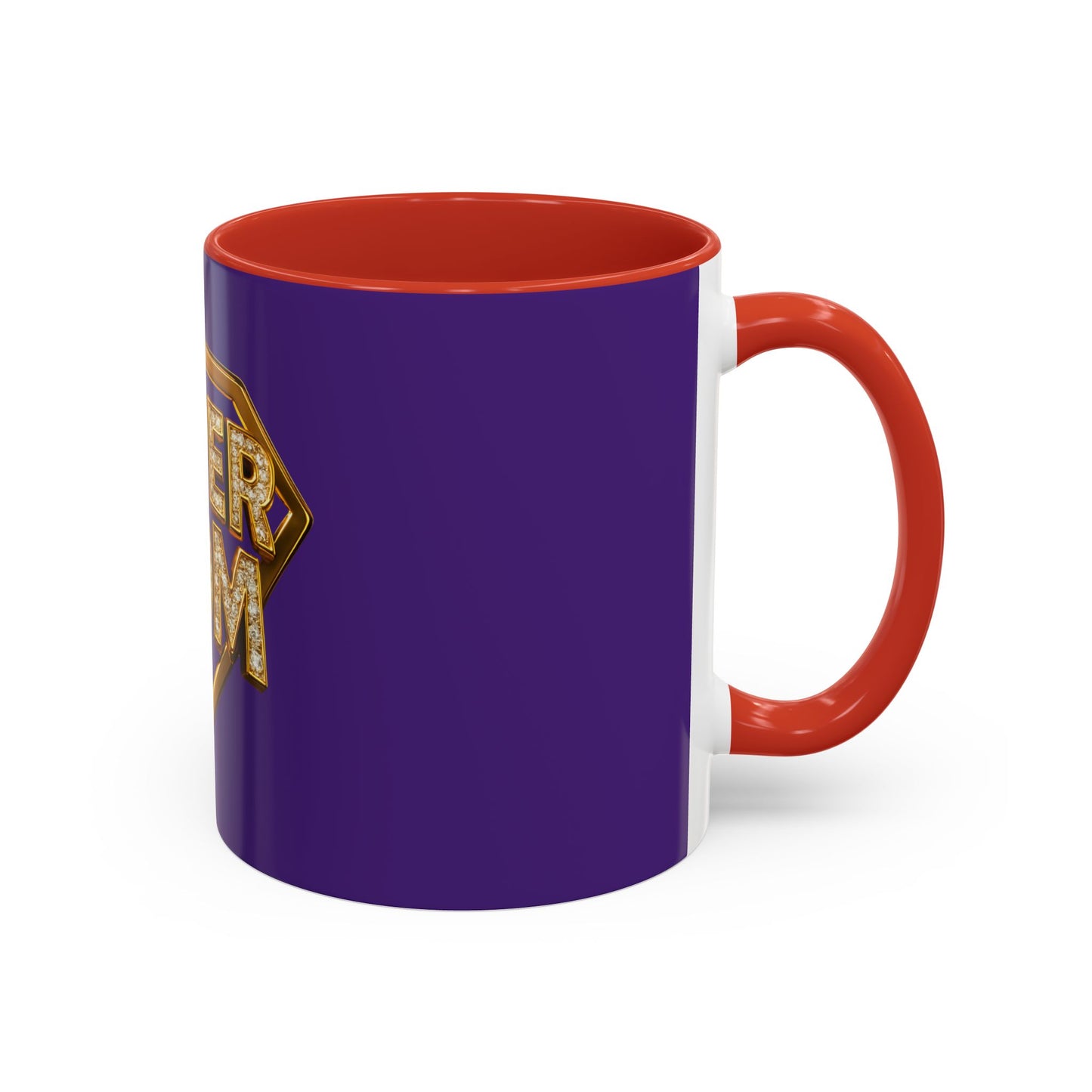SUPER MOM - Accent Coffee Mug (11, 15oz)