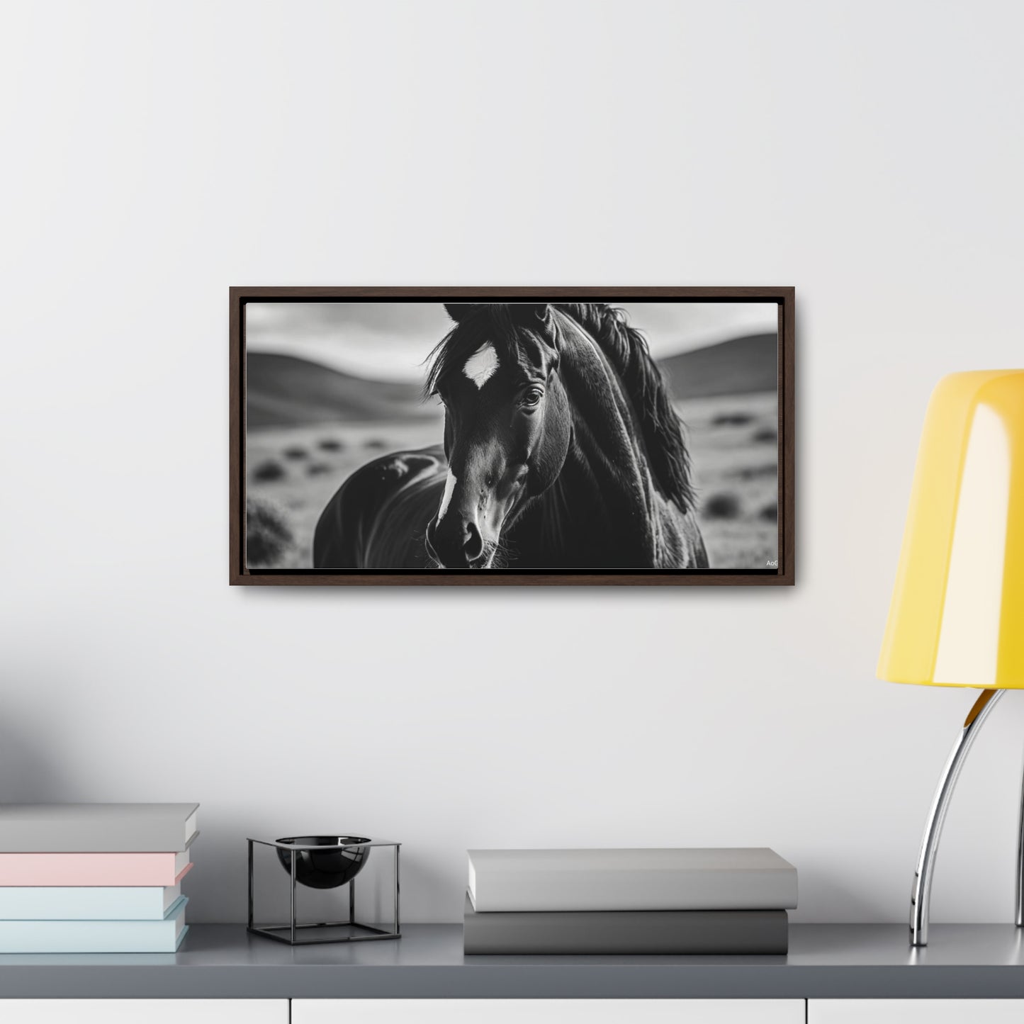 Black Stallion Gallery Canvas Wraps, Horizontal Frame