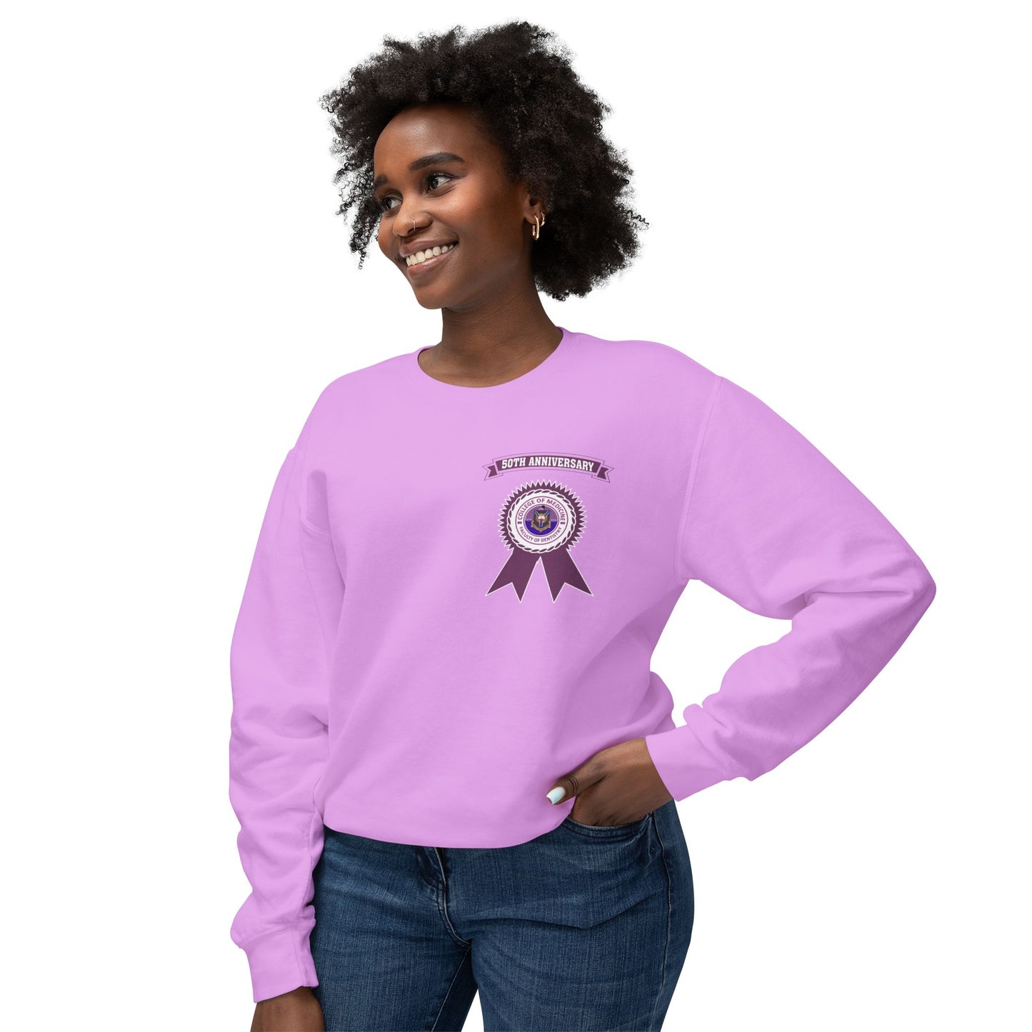 50th Anniversary - Unisex Lightweight Crewneck Sweatshirt