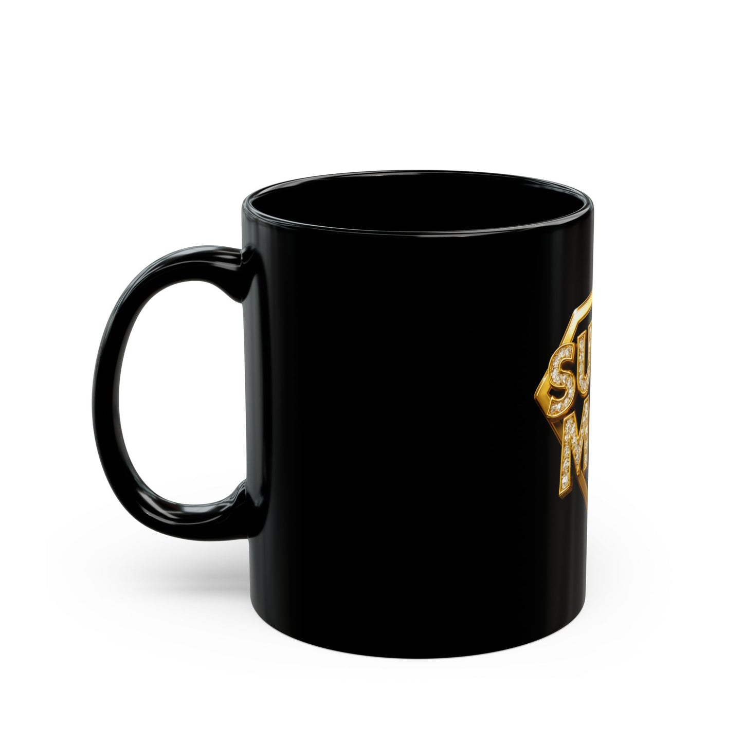 SUPER MOM - Black Mug (11oz, 15oz)