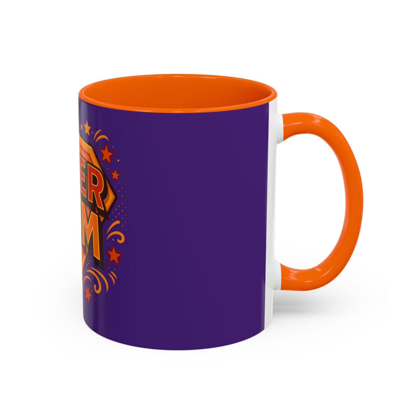 SUPER MOM - Accent Coffee Mug (11, 15oz)