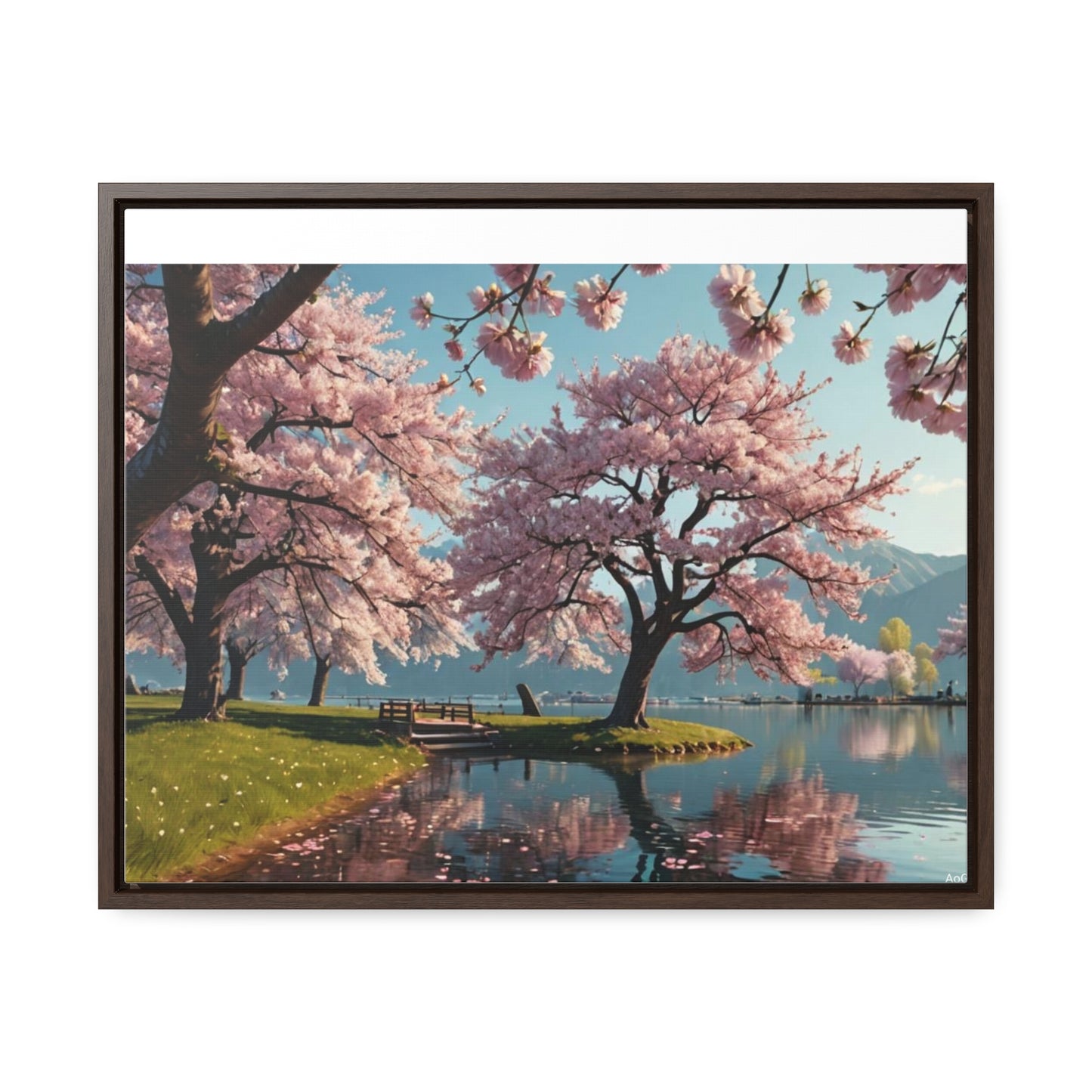 Cherry Blossom Gallery Canvas Wraps, Horizontal Frame