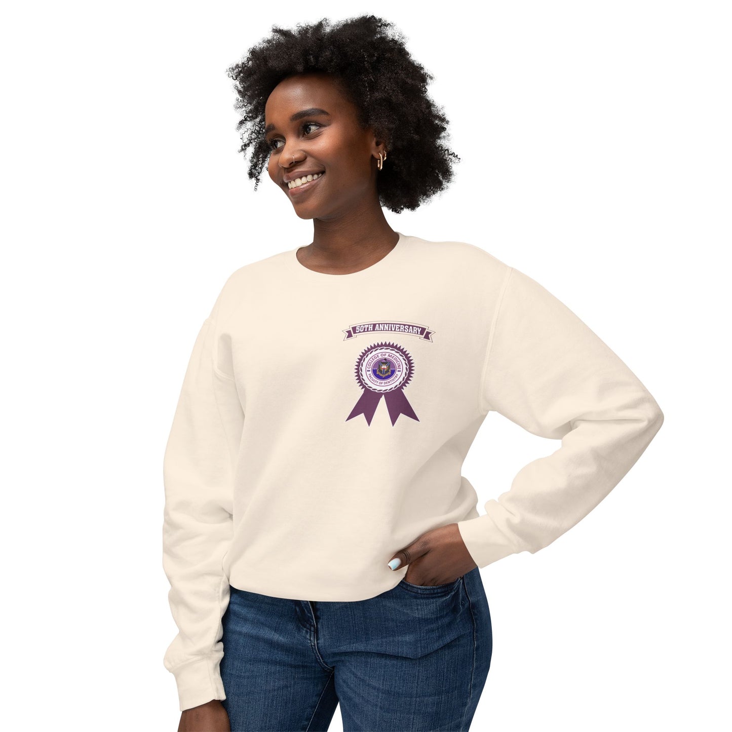 50th Anniversary - Unisex Lightweight Crewneck Sweatshirt
