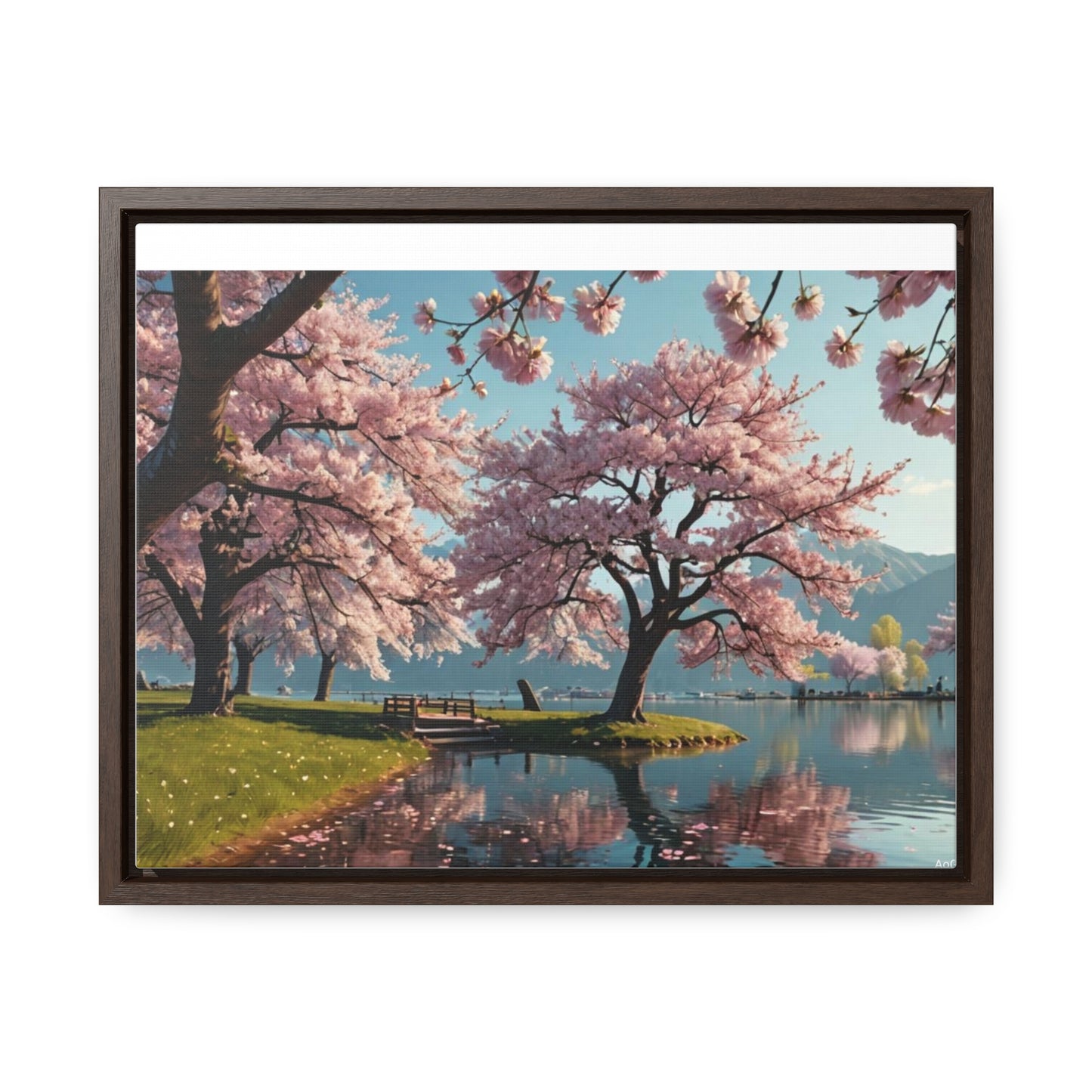 Cherry Blossom Gallery Canvas Wraps, Horizontal Frame