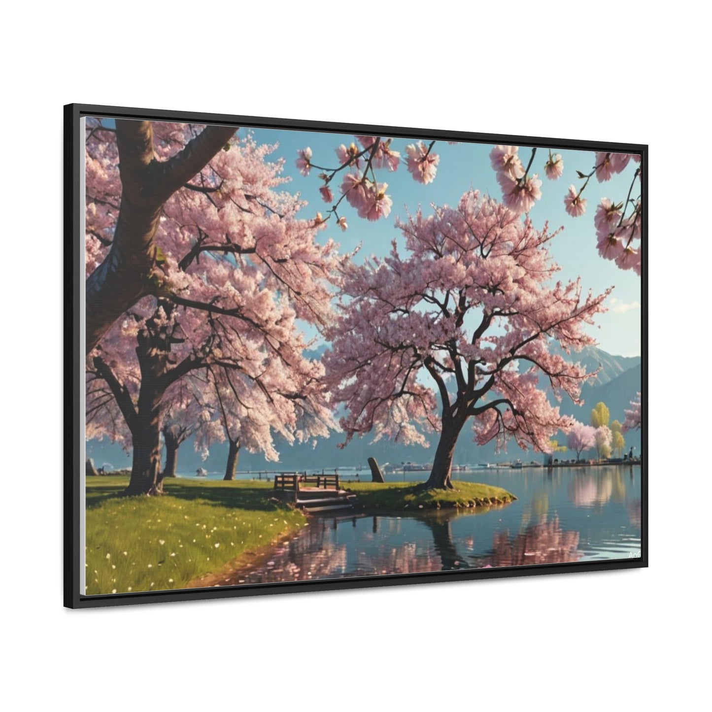 Cherry Blossom Gallery Canvas Wraps, Horizontal Frame