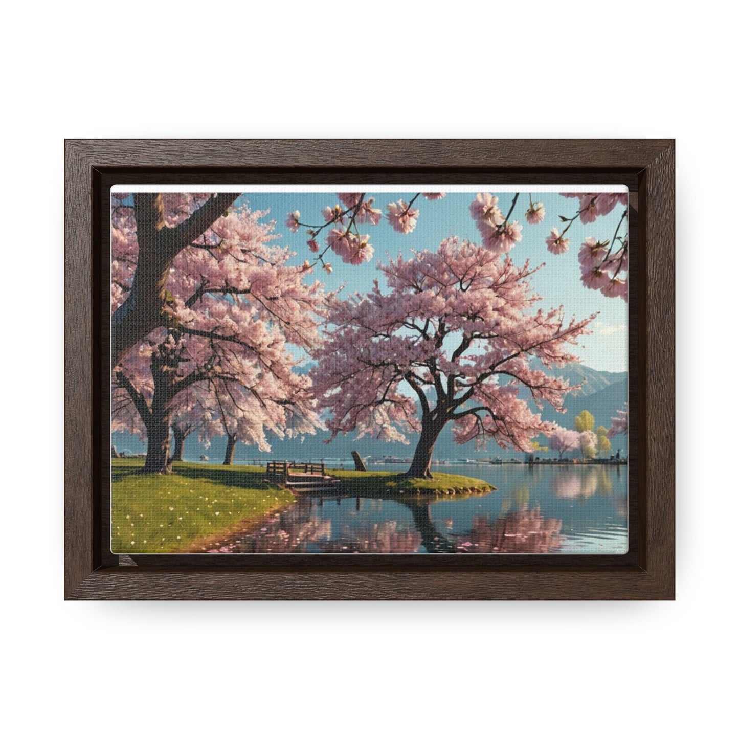 Cherry Blossom Gallery Canvas Wraps, Horizontal Frame