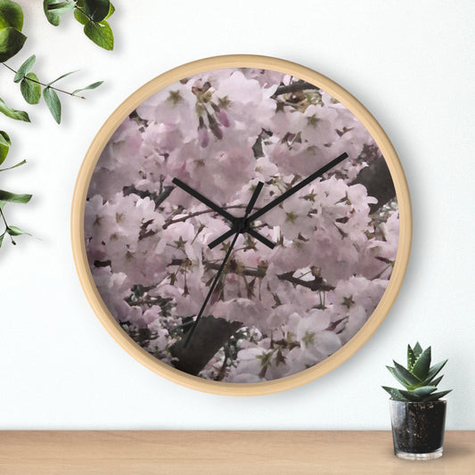 Cherry Blossom Wall Clock