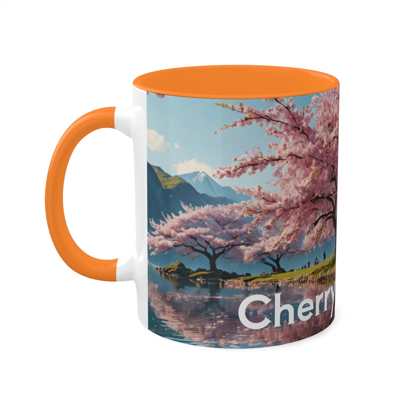 Cherry Blossom Colorful Mugs, 11oz