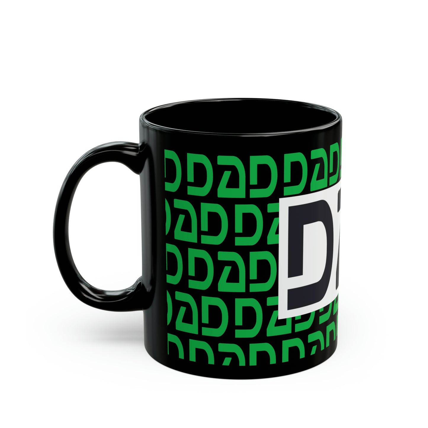 “Dad” Green Black Mug (11oz)