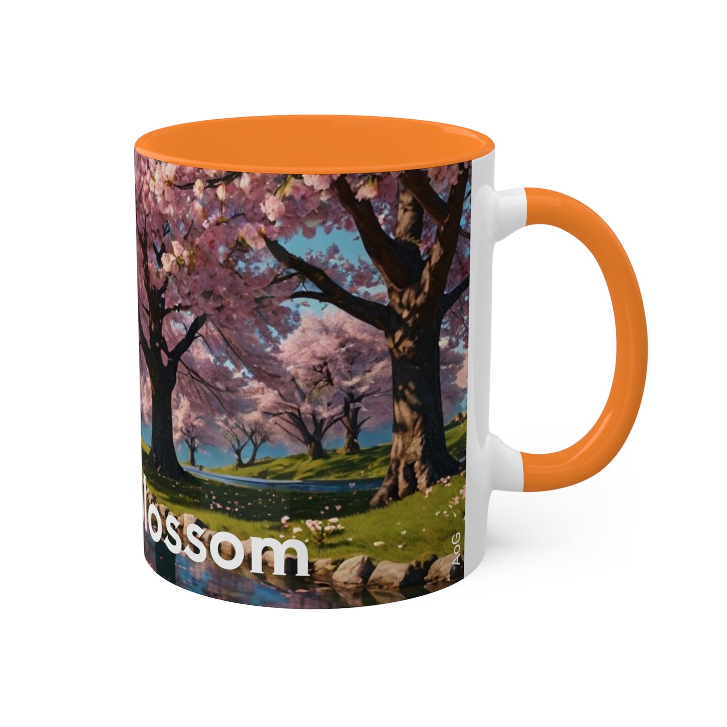 Cherry Blossom Colorful Mugs, 11oz