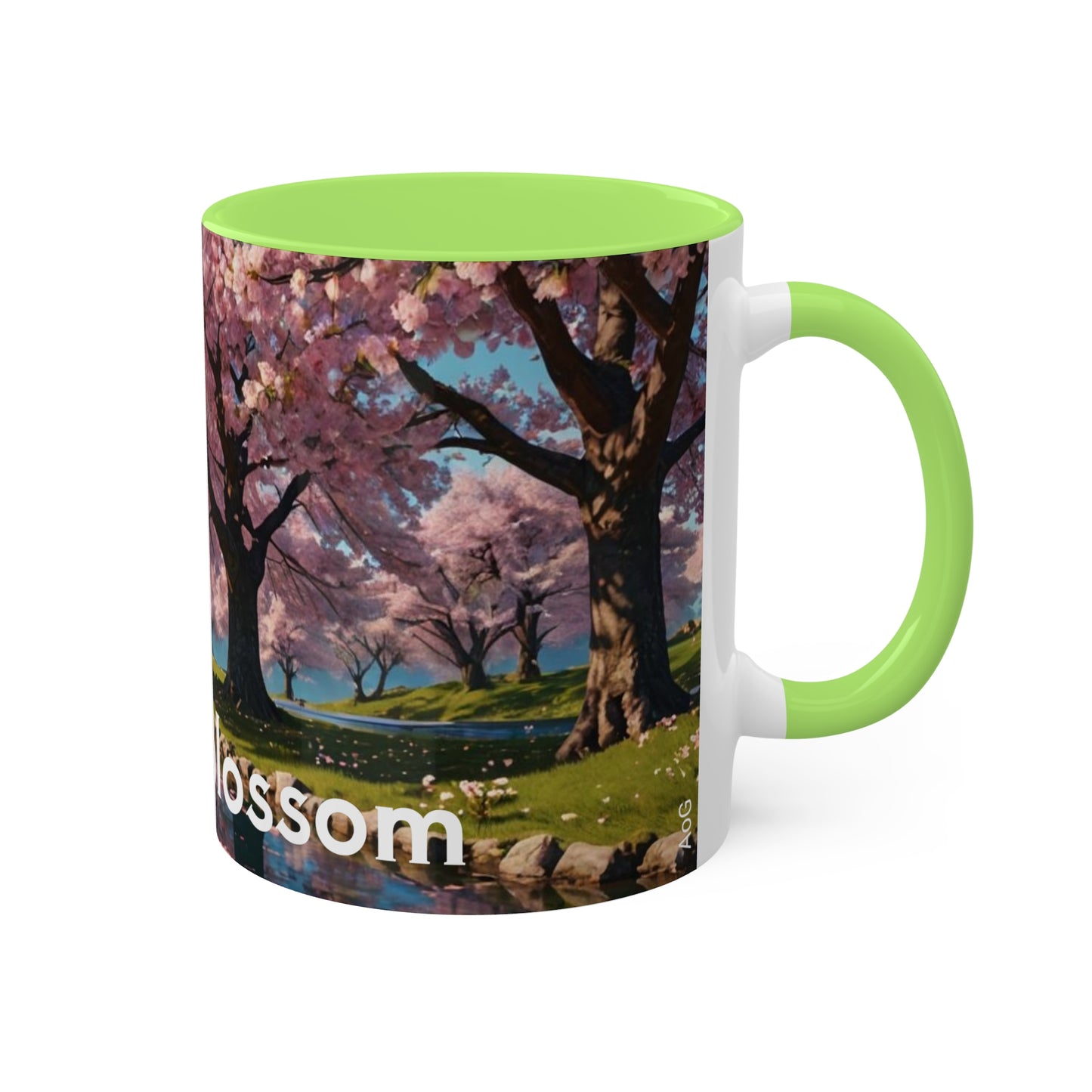 Cherry Blossom Colorful Mugs, 11oz