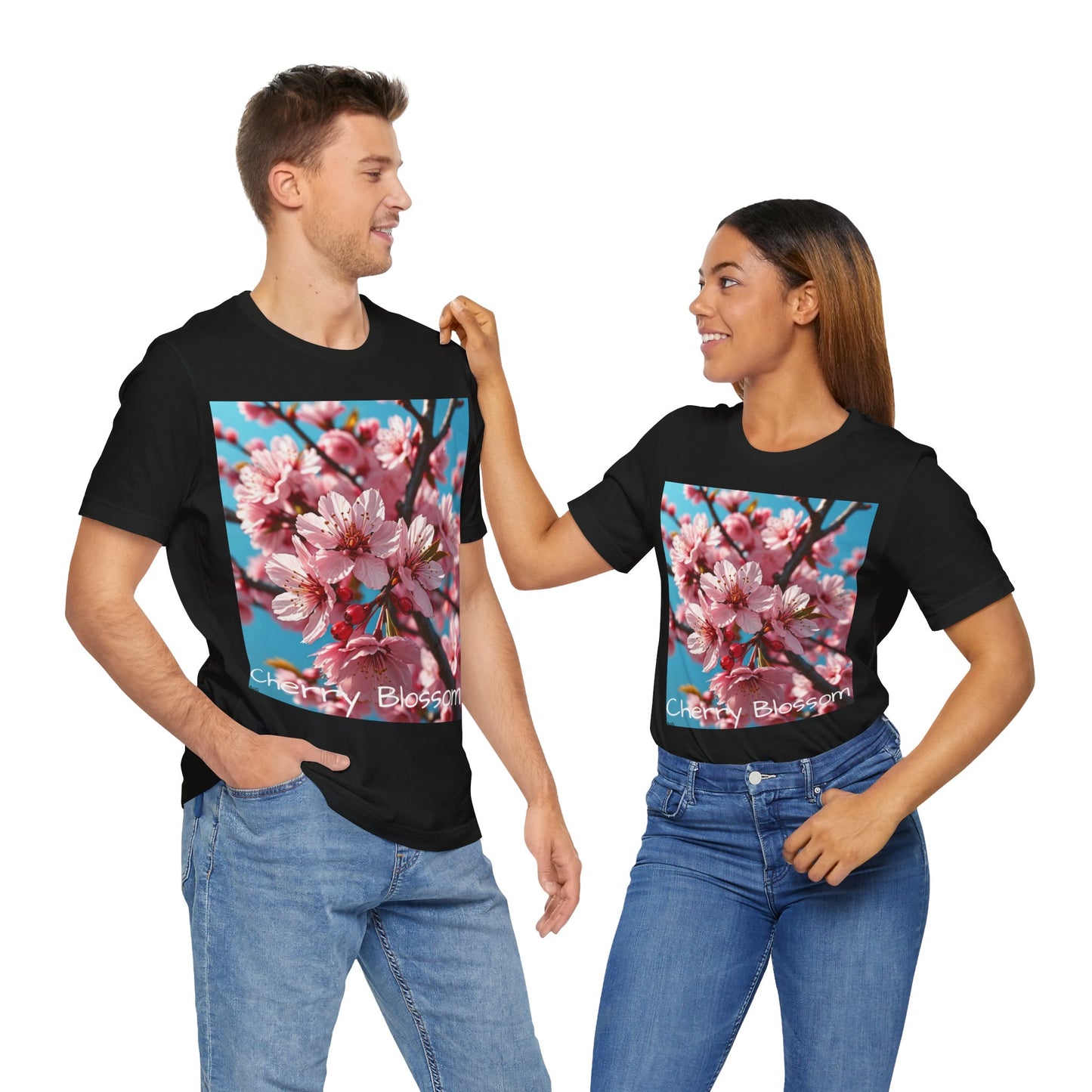 Cherry Blossom Unisex Jersey Short Sleeve Tee