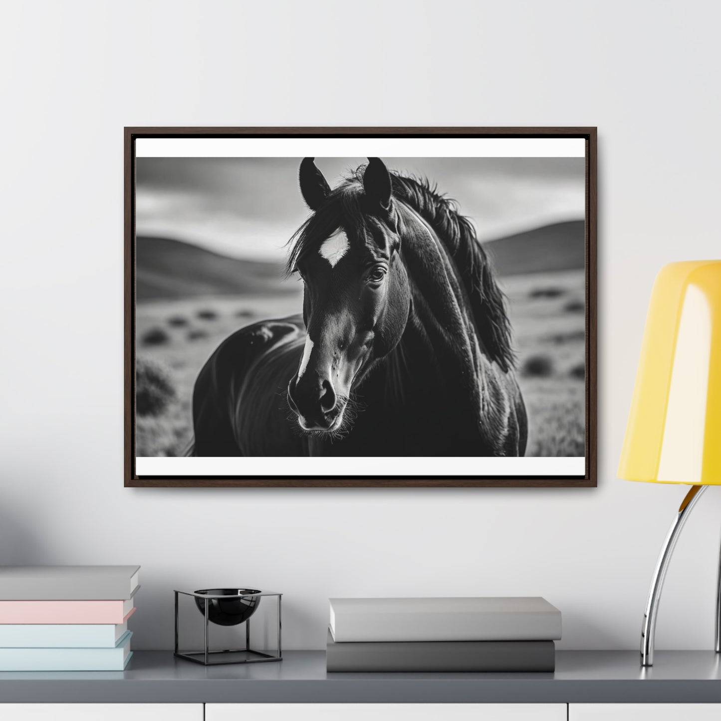 Black Stallion Gallery Canvas Wraps, Horizontal Frame