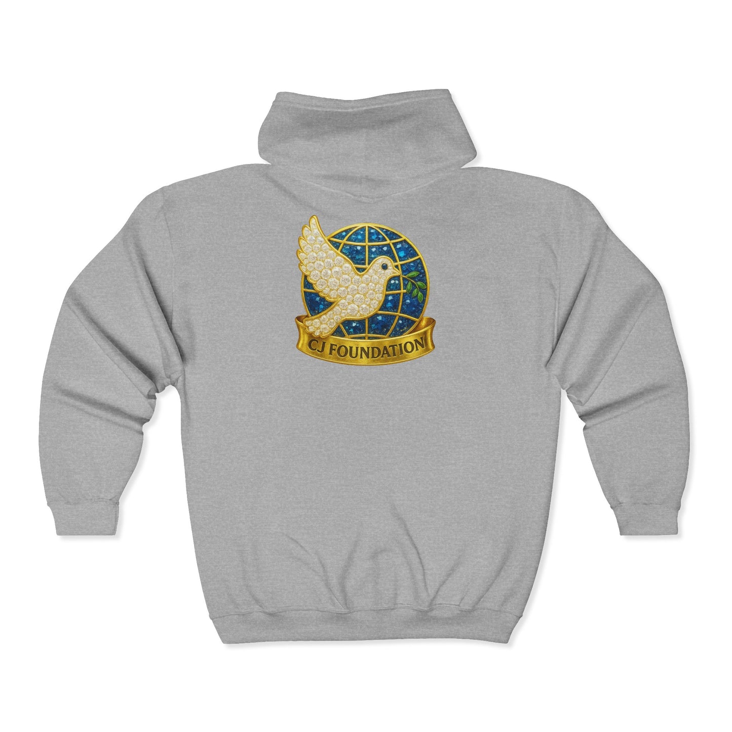 CJF-Back Unisex Heavy Blend™ Full Zip Hooded Sweatshirt