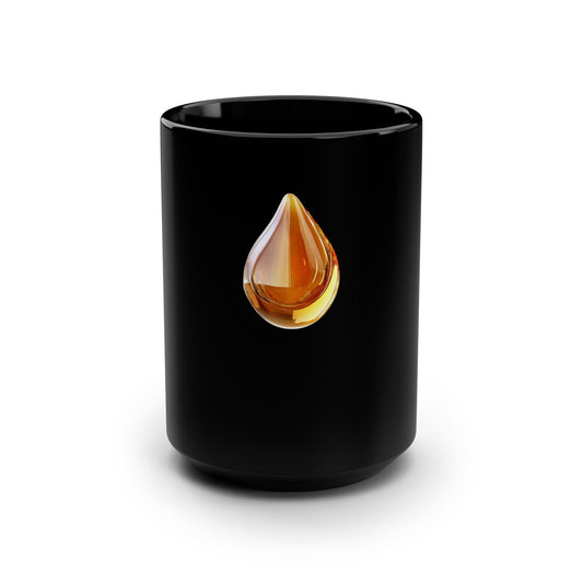 Honey Drop - Black Mug, 15oz
