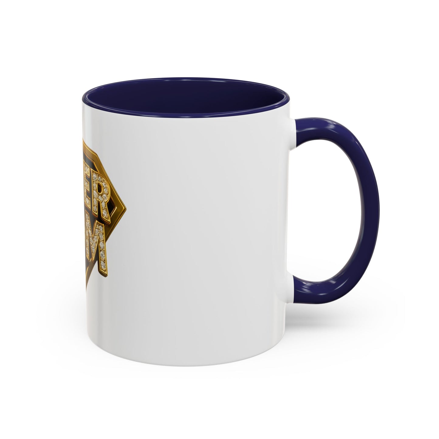 SUPER MOM - Accent Coffee Mug (11, 15oz)
