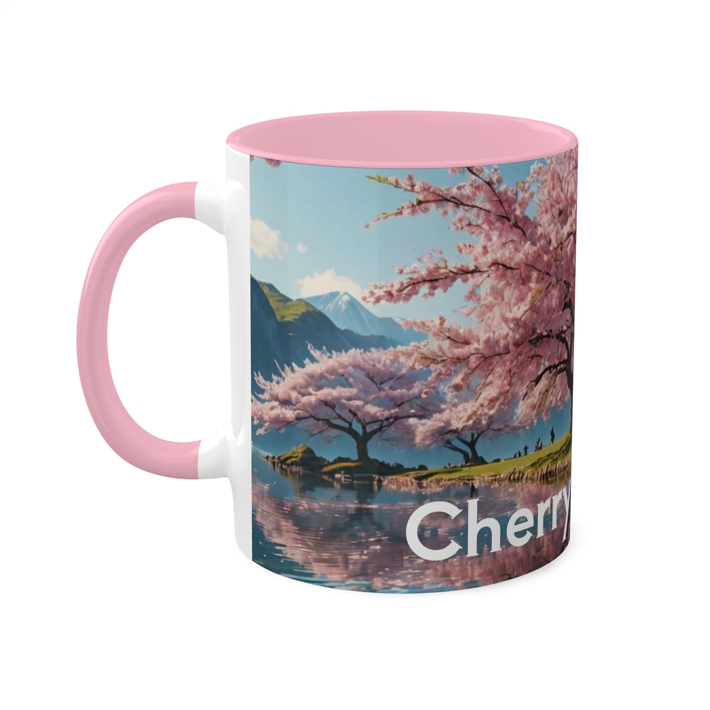 Cherry Blossom Colorful Mugs, 11oz