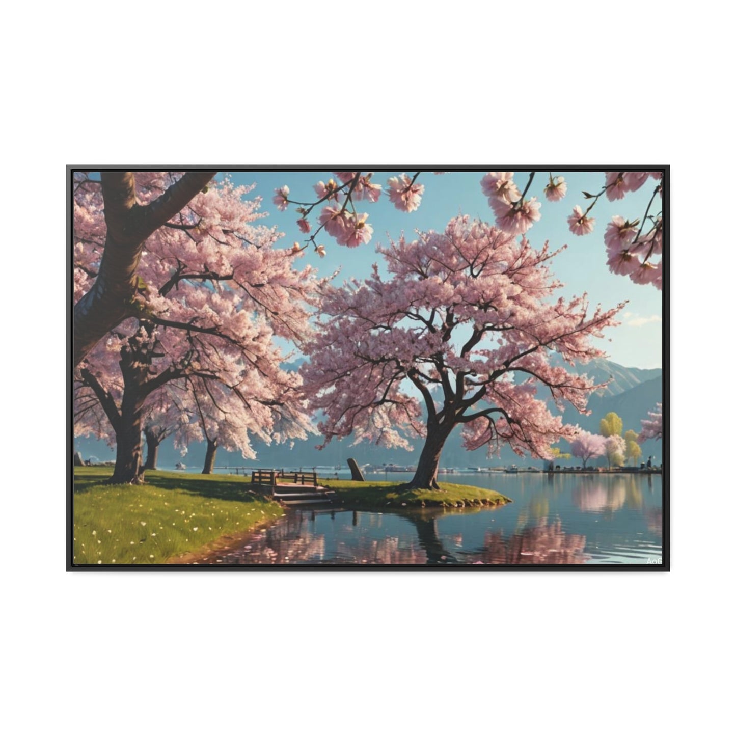 Cherry Blossom Gallery Canvas Wraps, Horizontal Frame