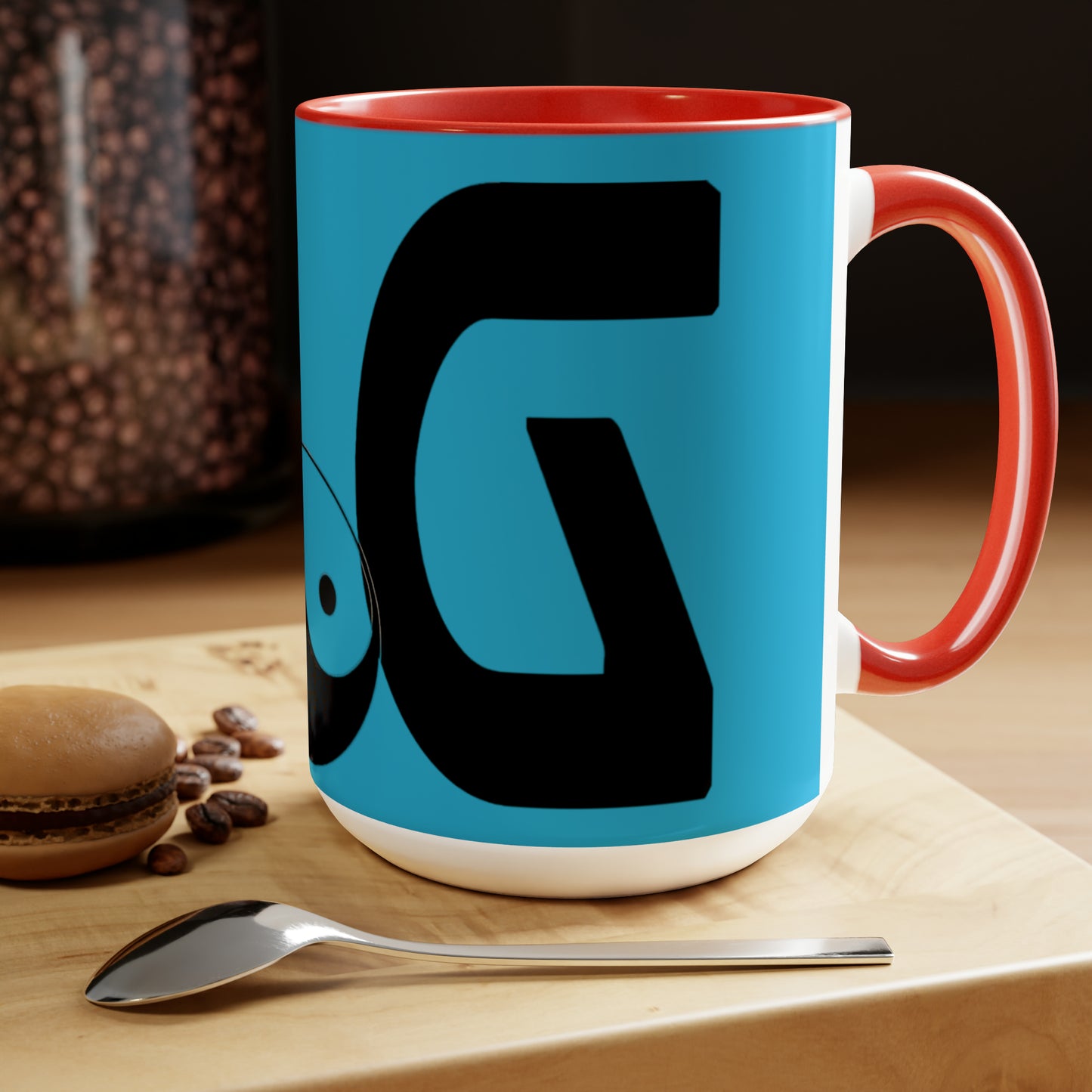 Two-Tone Coffee Mugs, 15oz