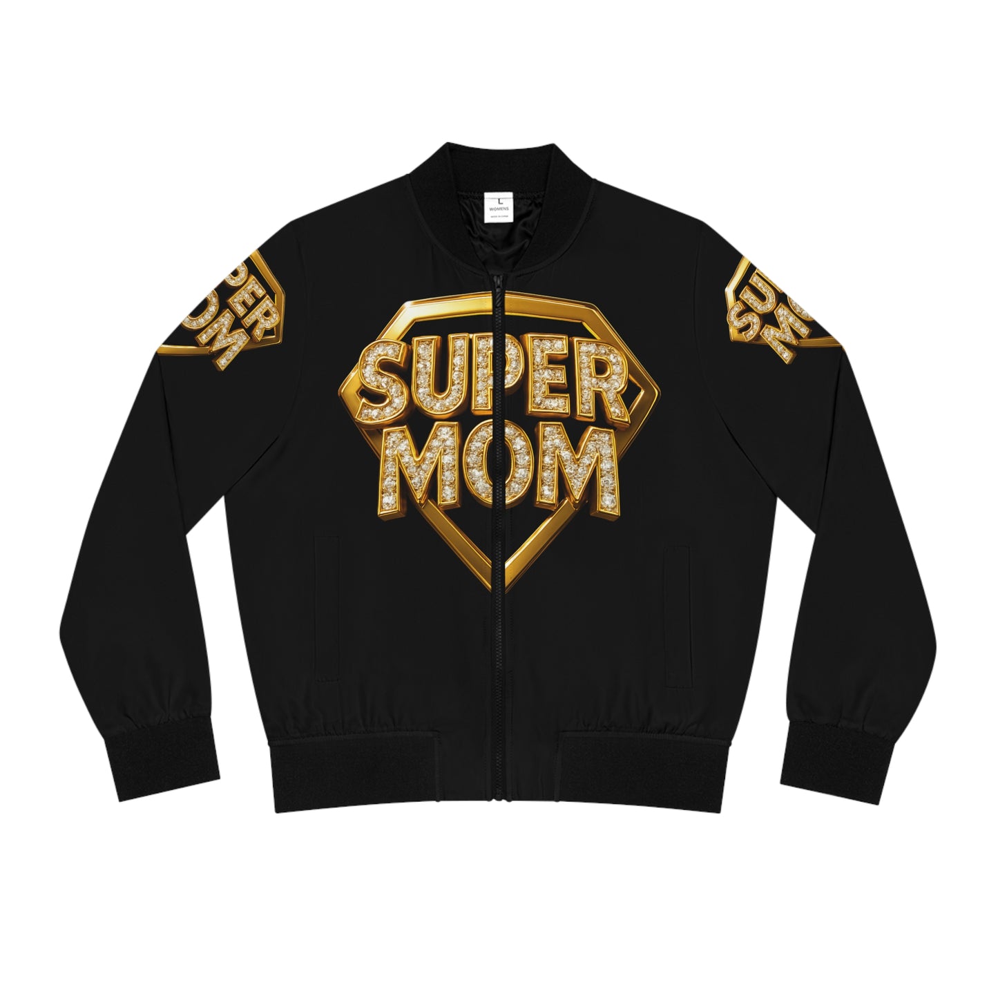 SUPER MOM- Women's Bomber Jacket (AOP)