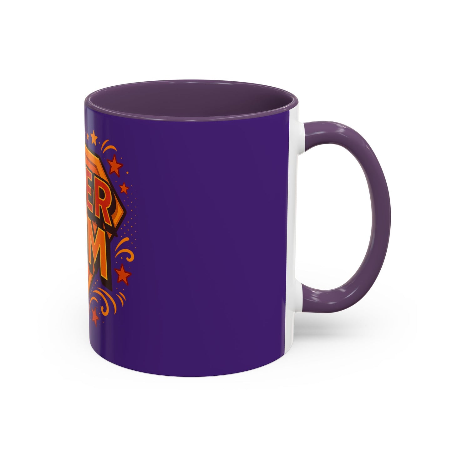 SUPER MOM - Accent Coffee Mug (11, 15oz)