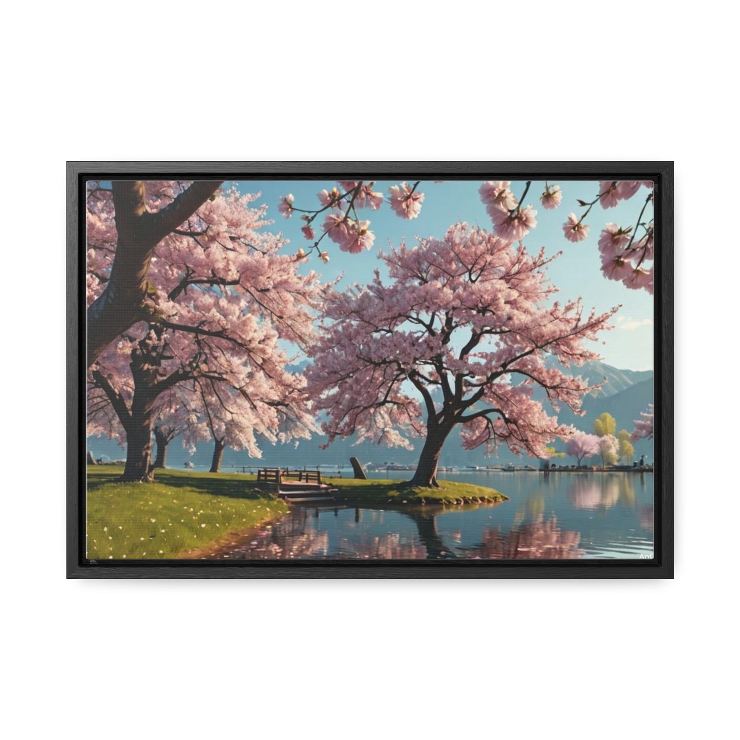 Cherry Blossom Gallery Canvas Wraps, Horizontal Frame