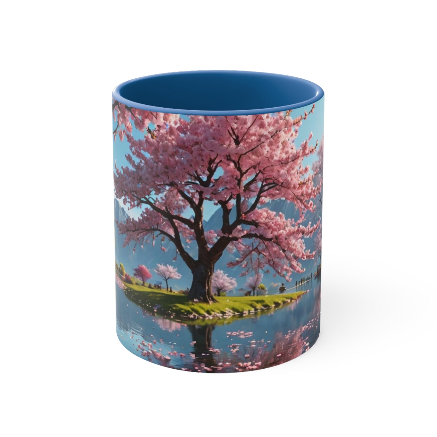 Cherry Blossom Accent Coffee Mug, 11oz