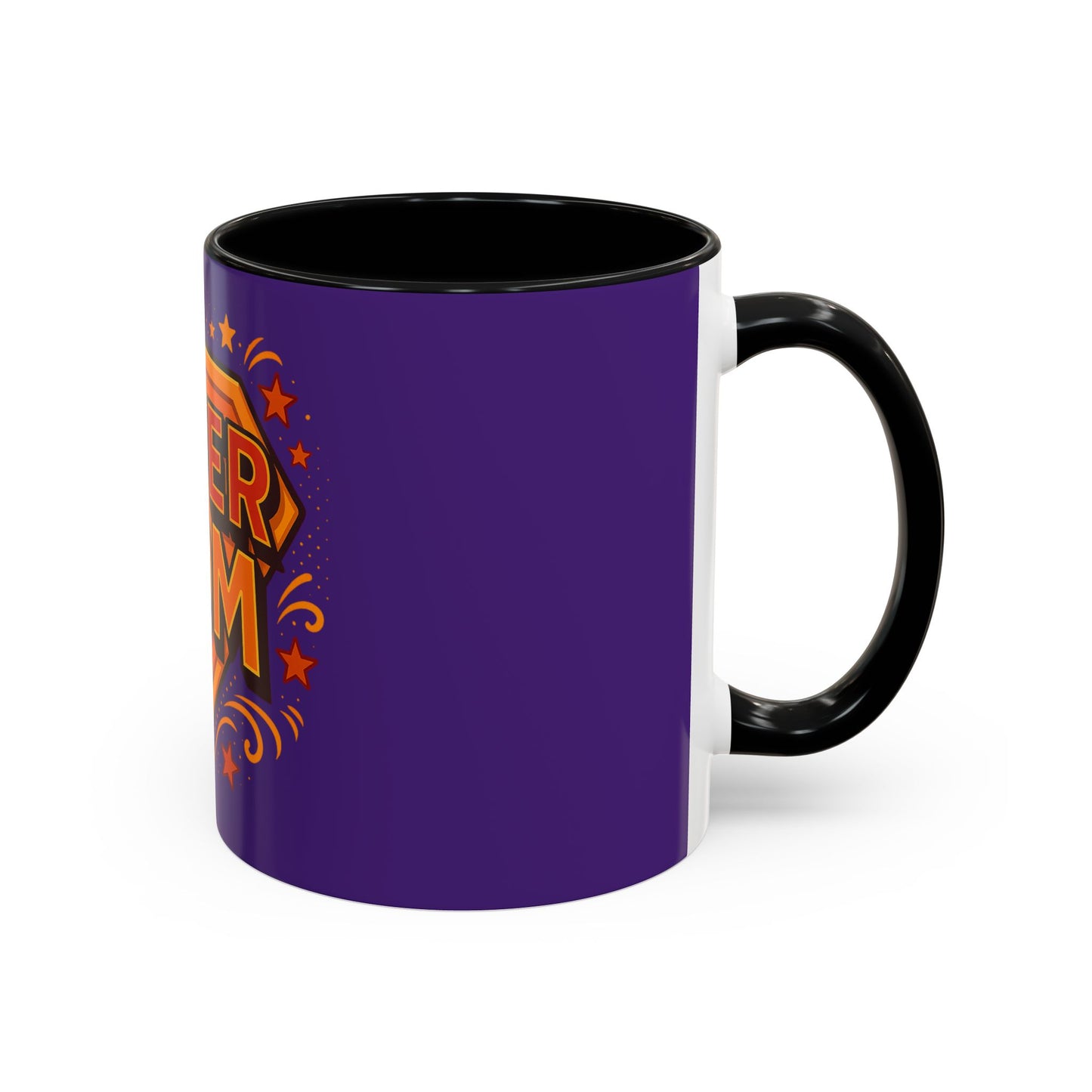 SUPER MOM - Accent Coffee Mug (11, 15oz)
