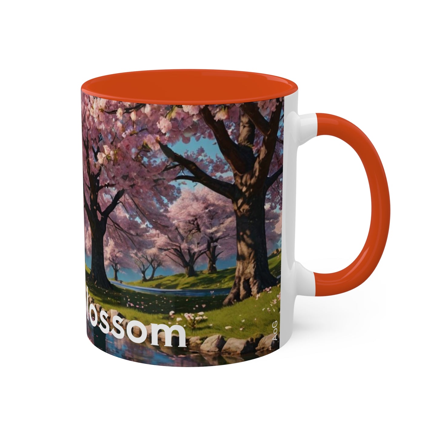 Cherry Blossom Colorful Mugs, 11oz