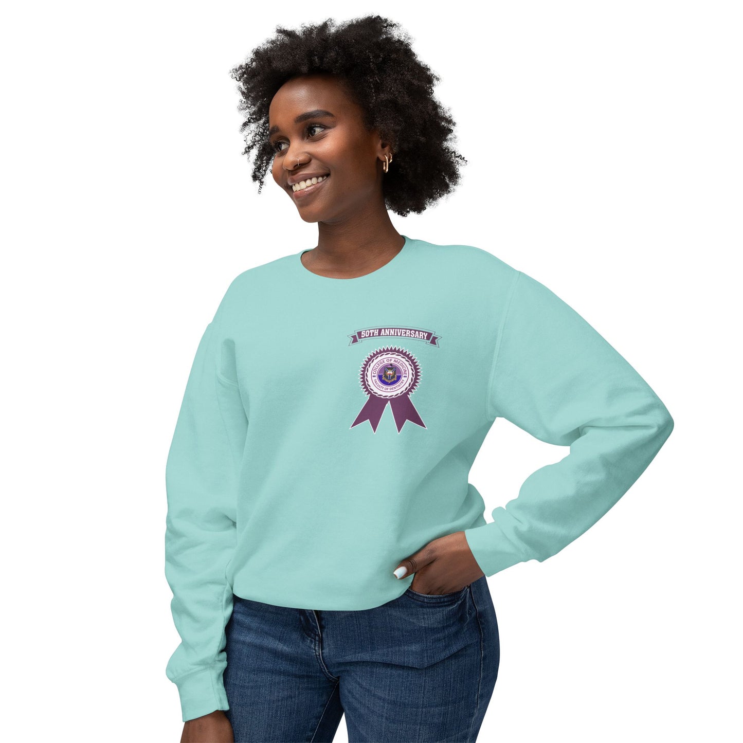 50th Anniversary - Unisex Lightweight Crewneck Sweatshirt