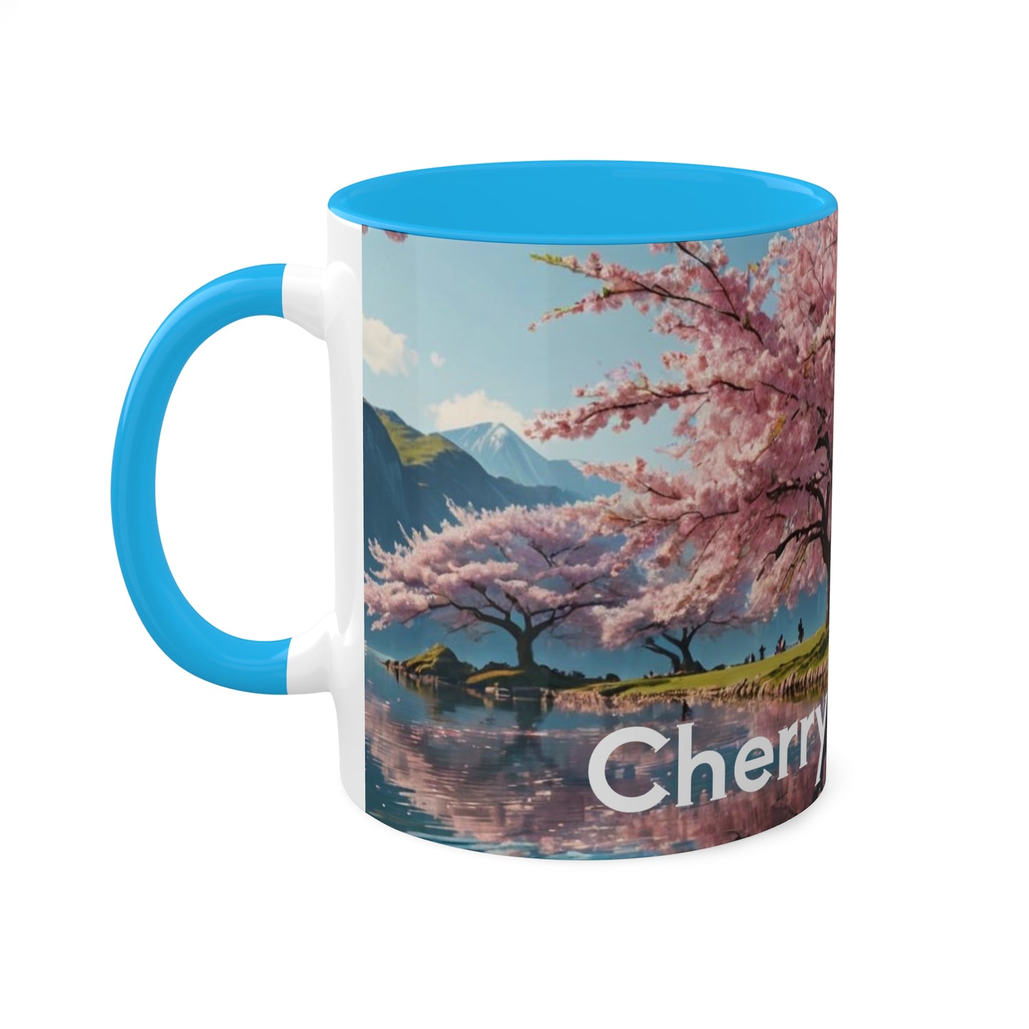 Cherry Blossom Colorful Mugs, 11oz