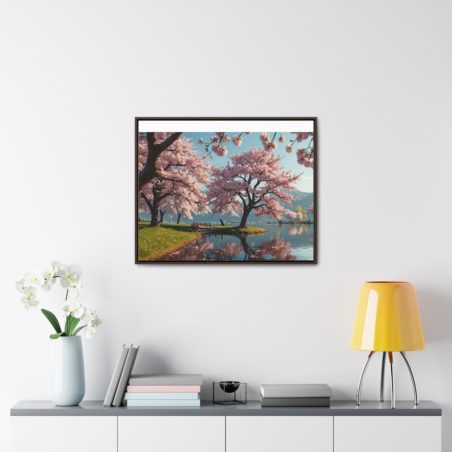 Cherry Blossom Gallery Canvas Wraps, Horizontal Frame