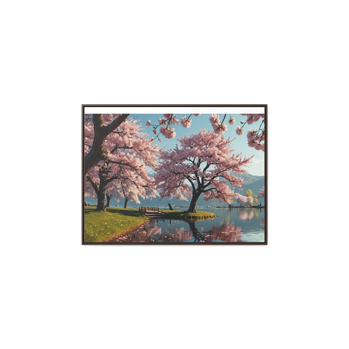 Cherry Blossom Gallery Canvas Wraps, Horizontal Frame