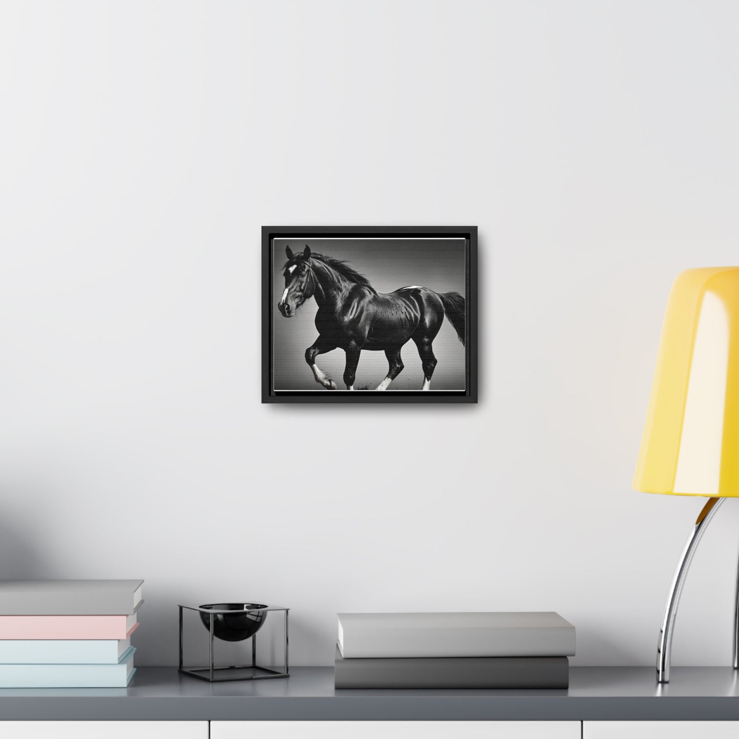 Black Stallion Gallery Canvas Wraps, Horizontal Frame