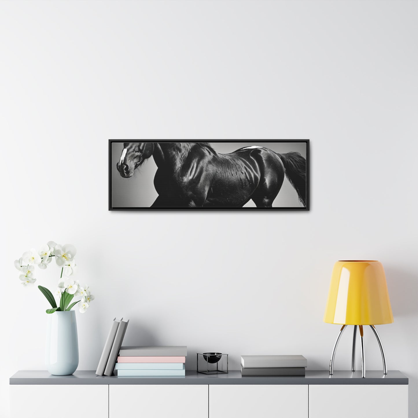 Black Stallion Gallery Canvas Wraps, Horizontal Frame