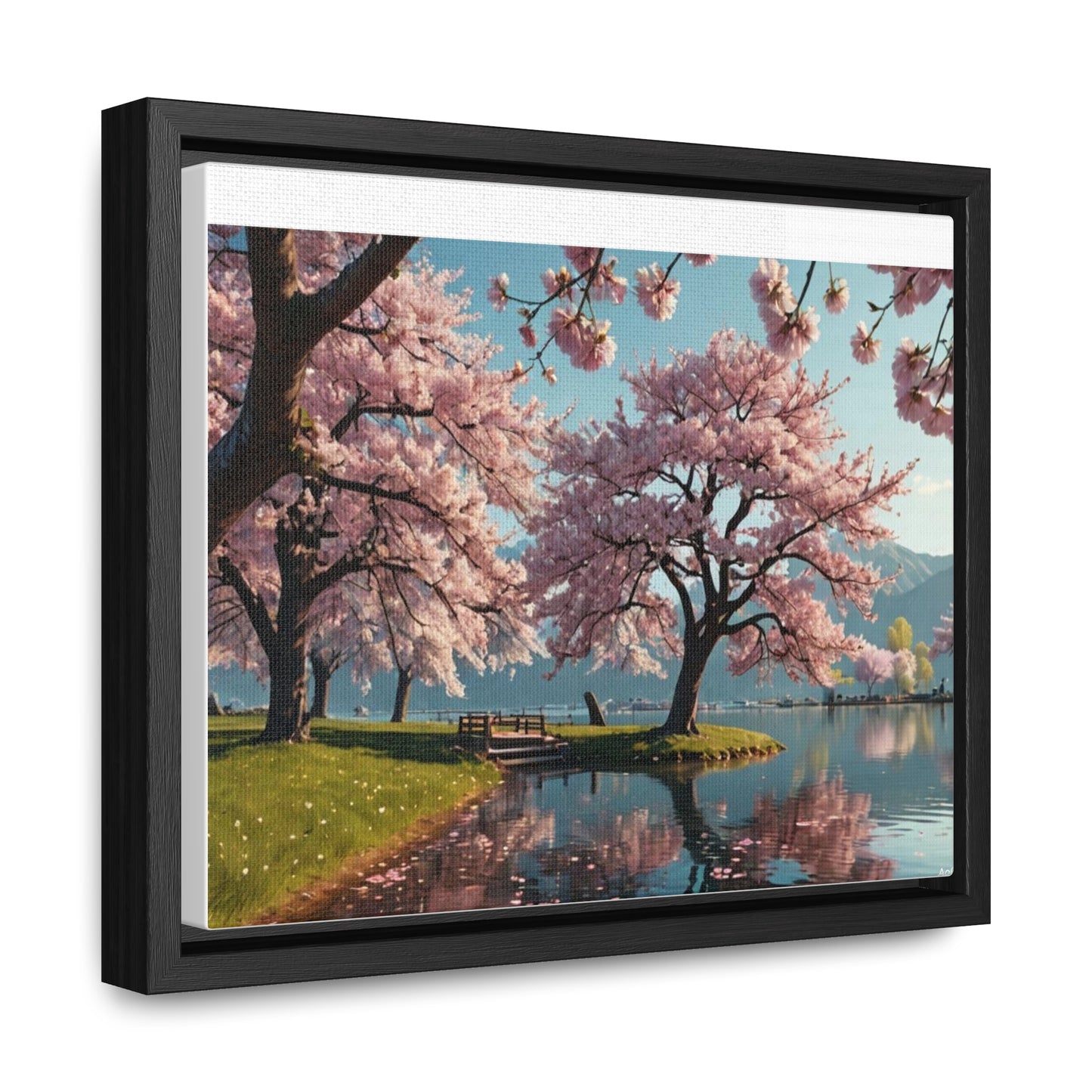 Cherry Blossom Gallery Canvas Wraps, Horizontal Frame