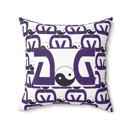 Brick Purple Spun Polyester Square Pillow