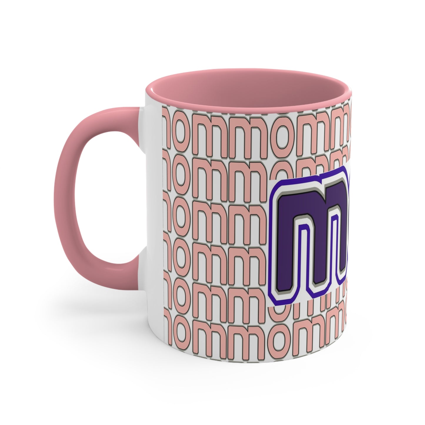 “Mom” Purple Accent Coffee Mug, 11oz