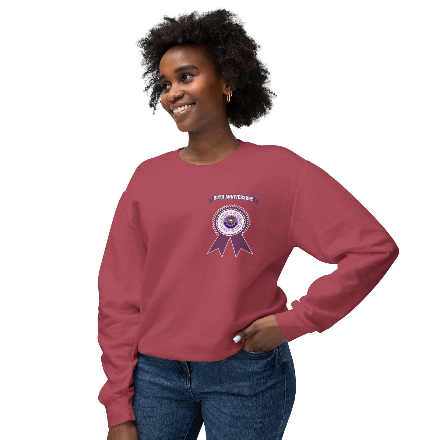 50th Anniversary - Unisex Lightweight Crewneck Sweatshirt