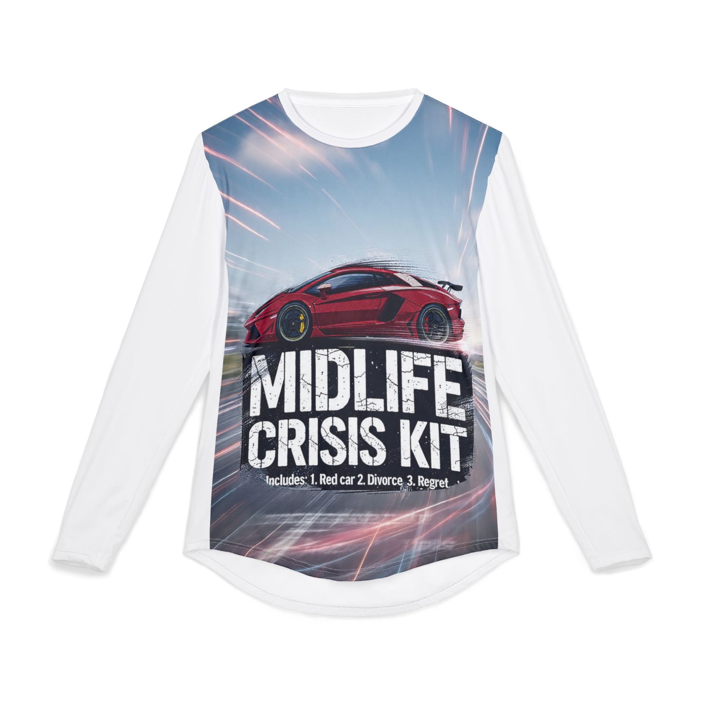 Midlife Crisis Men's UV Protection Long Sleeve Shirt (AOP)