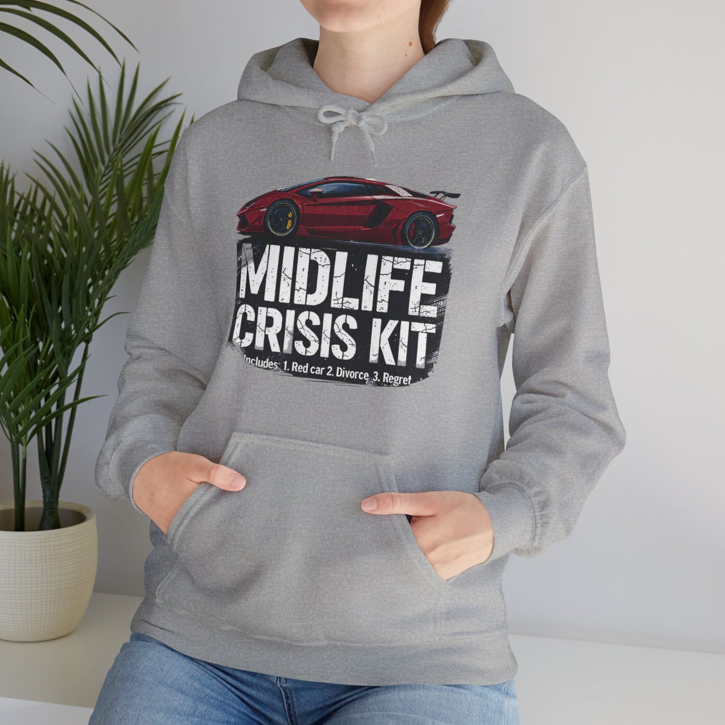 Midlife Crisis Kit Unisex Heavy Blend™ Hooded Sweatshirt