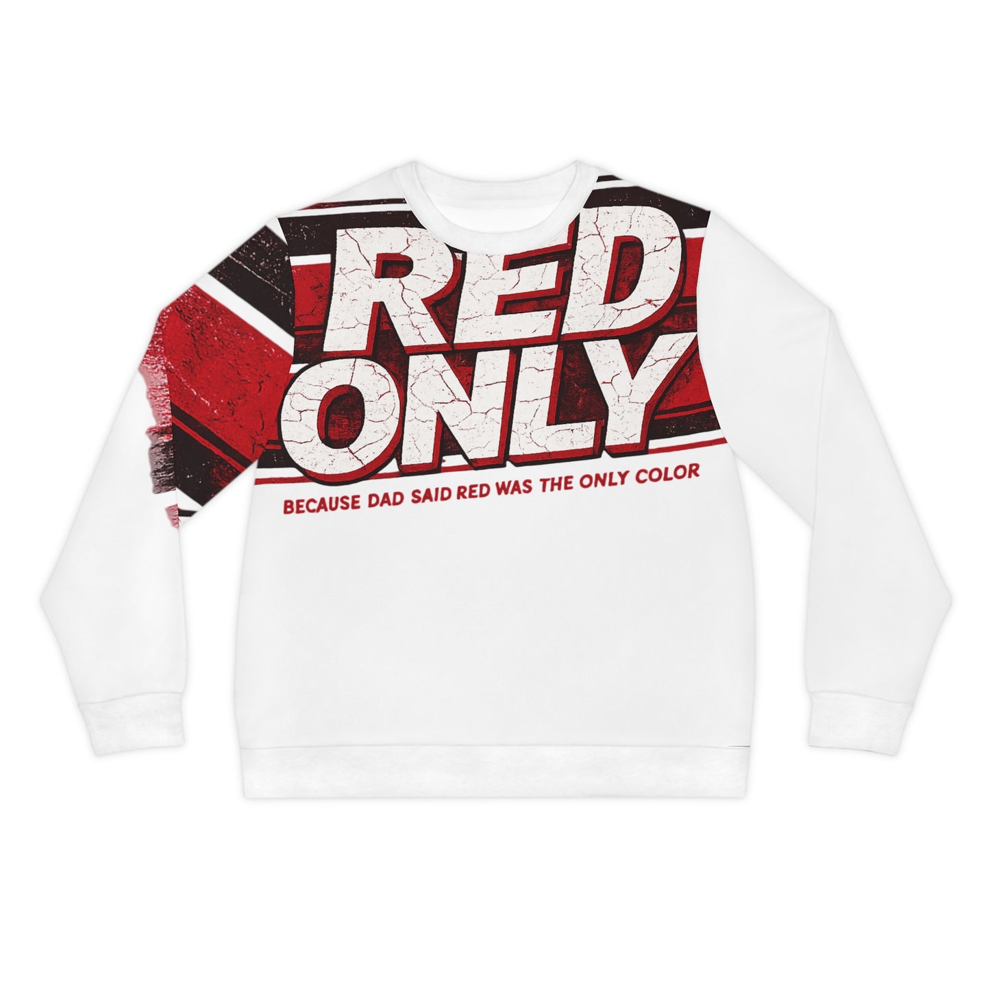 Red Only Lightweight Sweatshirt (AOP)
