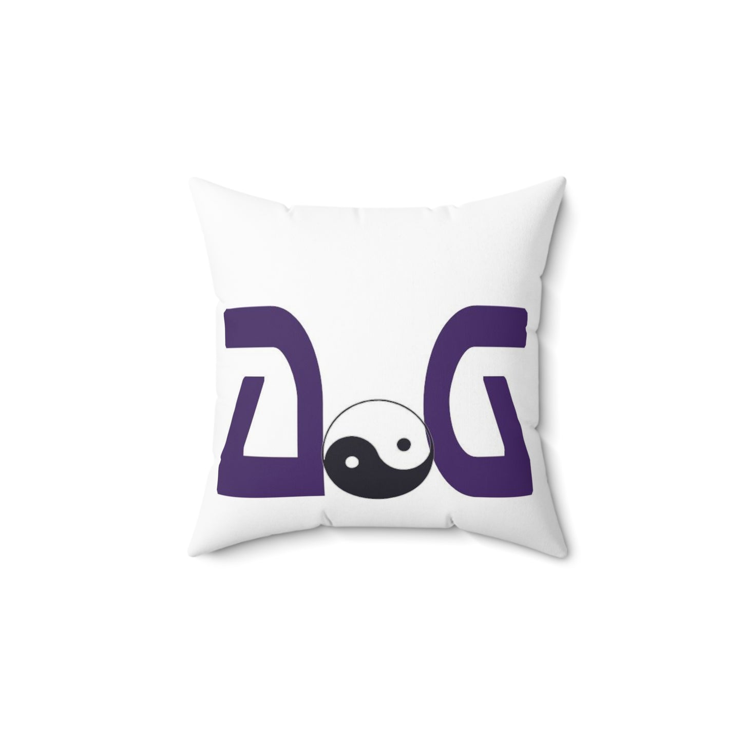 Purple Spun Polyester Square Pillow