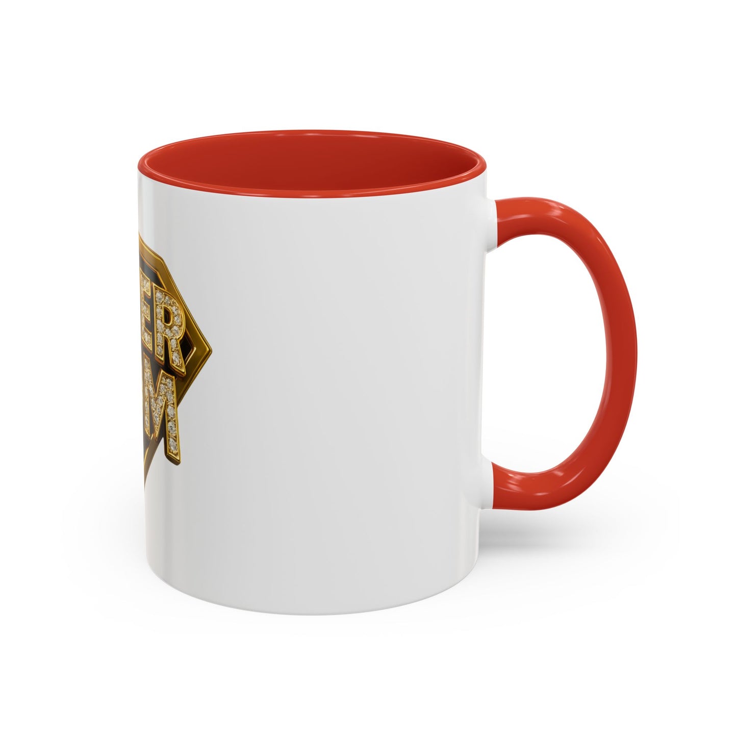 SUPER MOM - Accent Coffee Mug (11, 15oz)